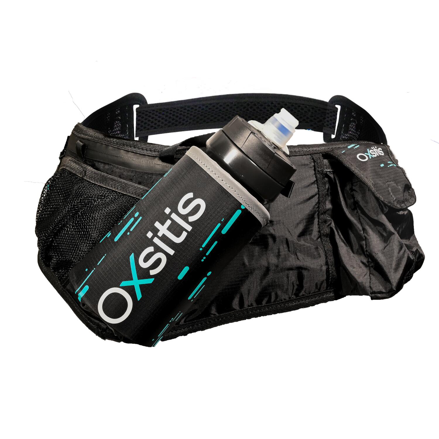 Oxsitis - Ceinture De Running Avec Porte-bidon Hydrabelt Discovery Noir - Ceinture Porte-bidon - Noir|vert - Taille Unique - Decathlon