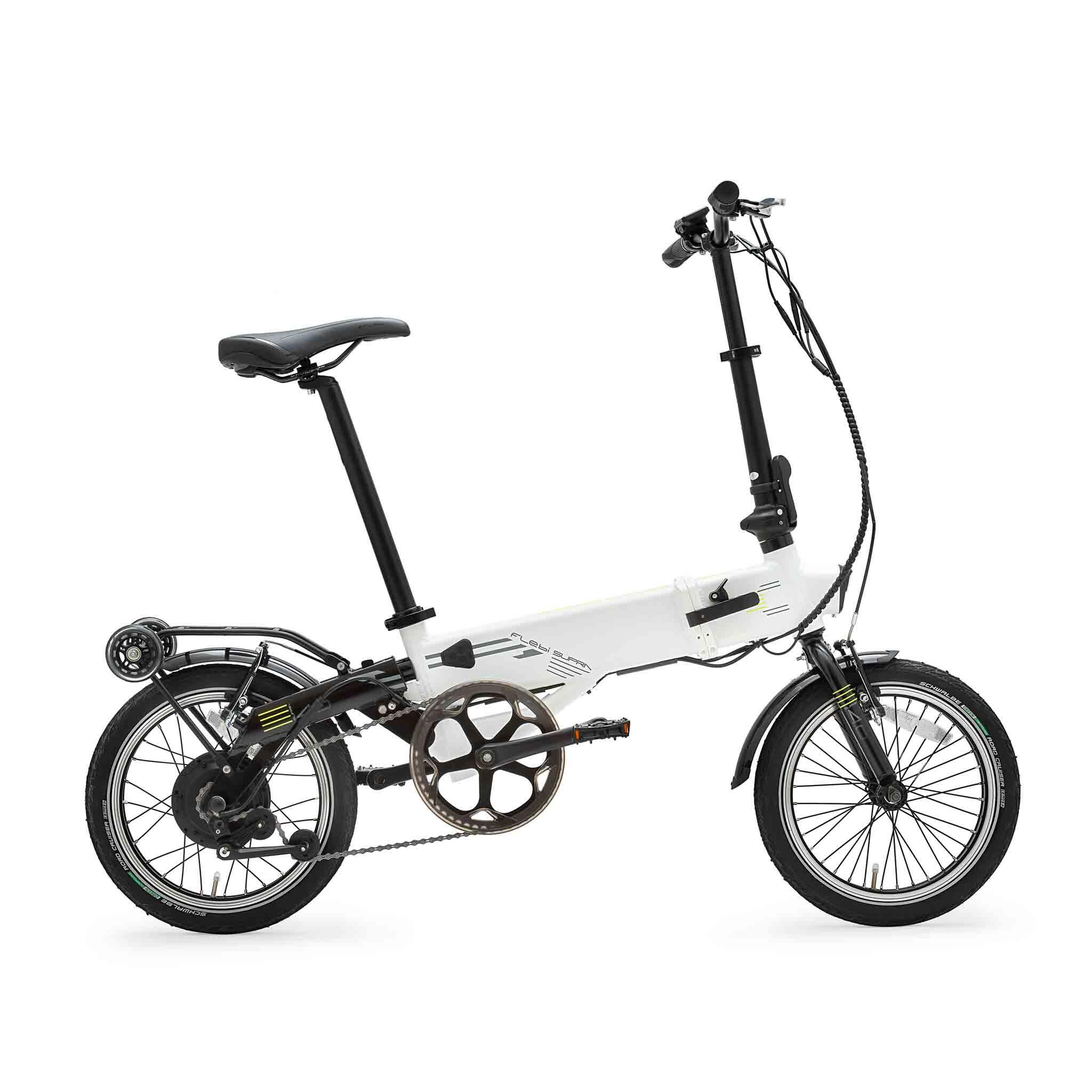 Electric folding bike Supra 4.0 lite White | Wheels 16" - Battery 7.8Ah