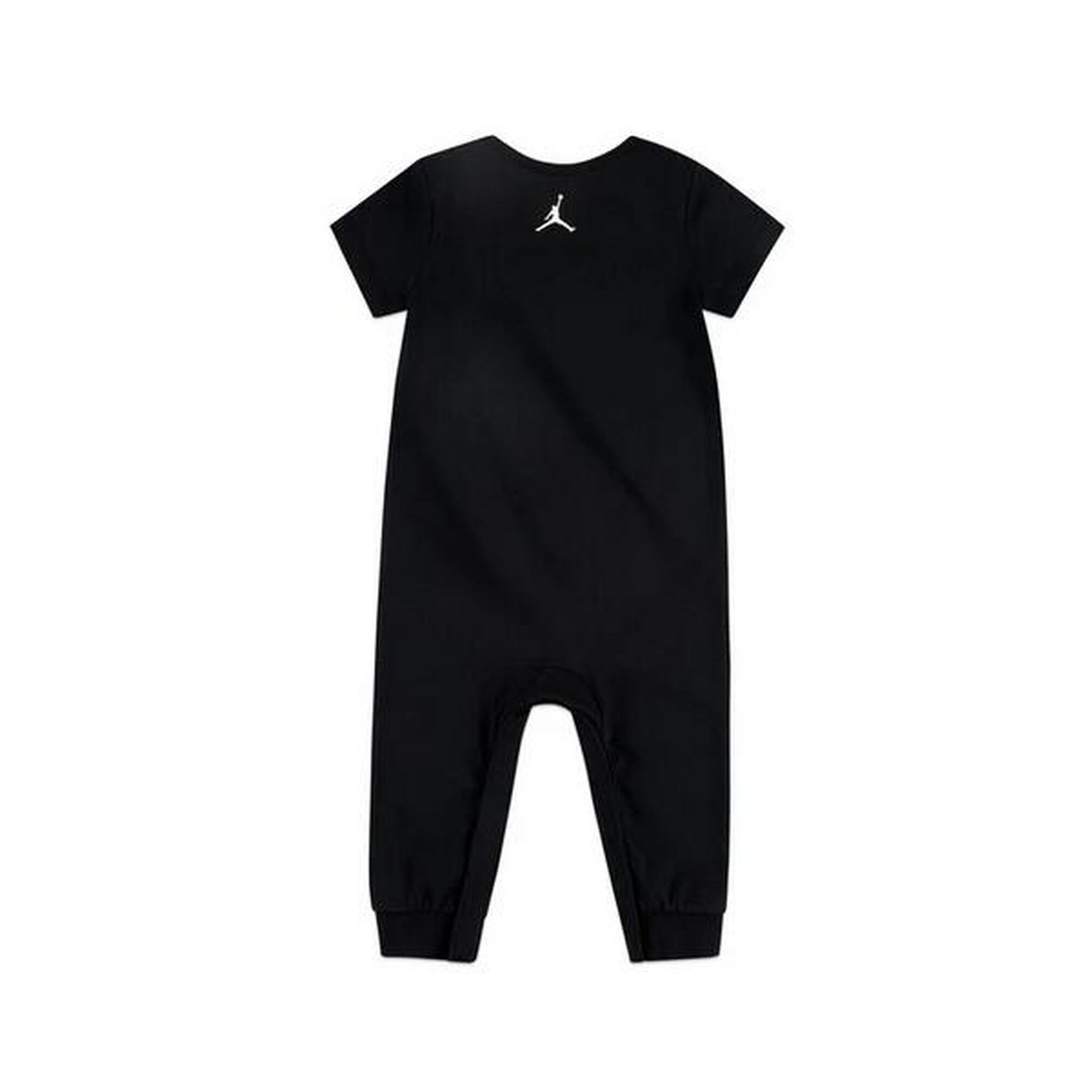 Tutina neonato nike air jordan flight romper - nero