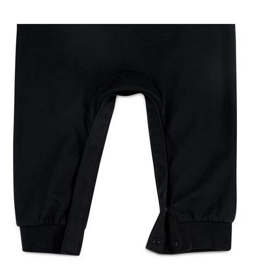 Tutina neonato nike air jordan flight romper - nero 3/4