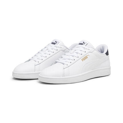 Zapatillas Smash 3.0 L PUMA White Navy Gold Blue