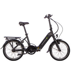 Vouw e-bike, Compact Premium Plus, midmotor, Nexus 7, zwart