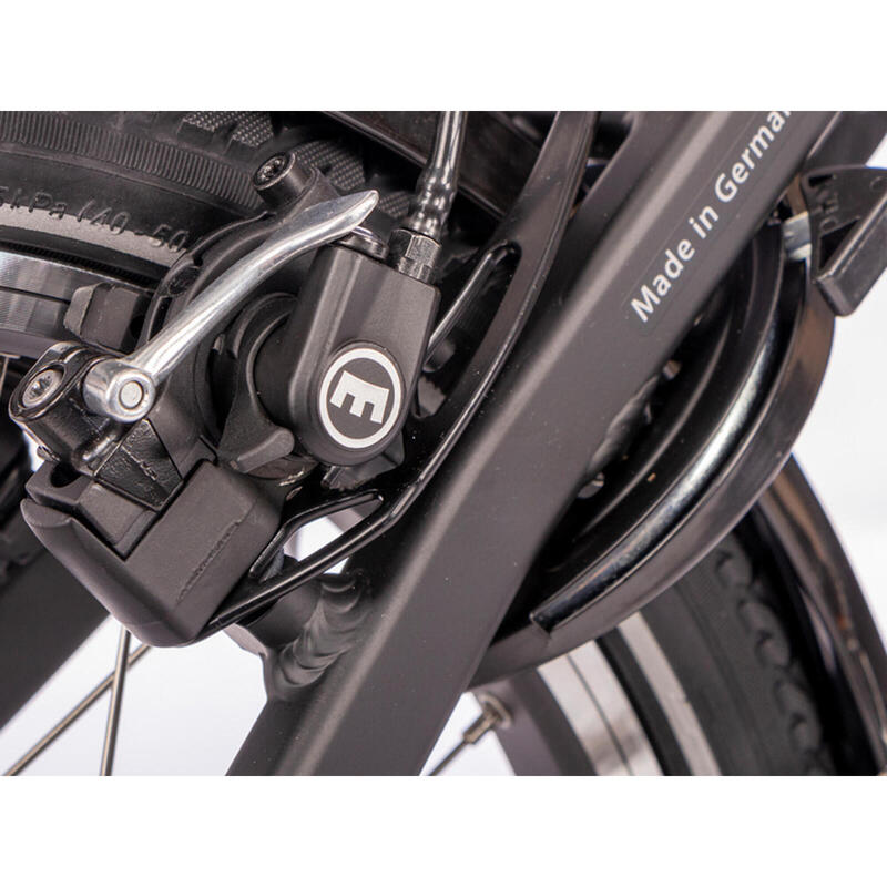 Elektrisches Faltrad, Compact Premium Plus, Mittelmotor, Nxs 7, schwarz