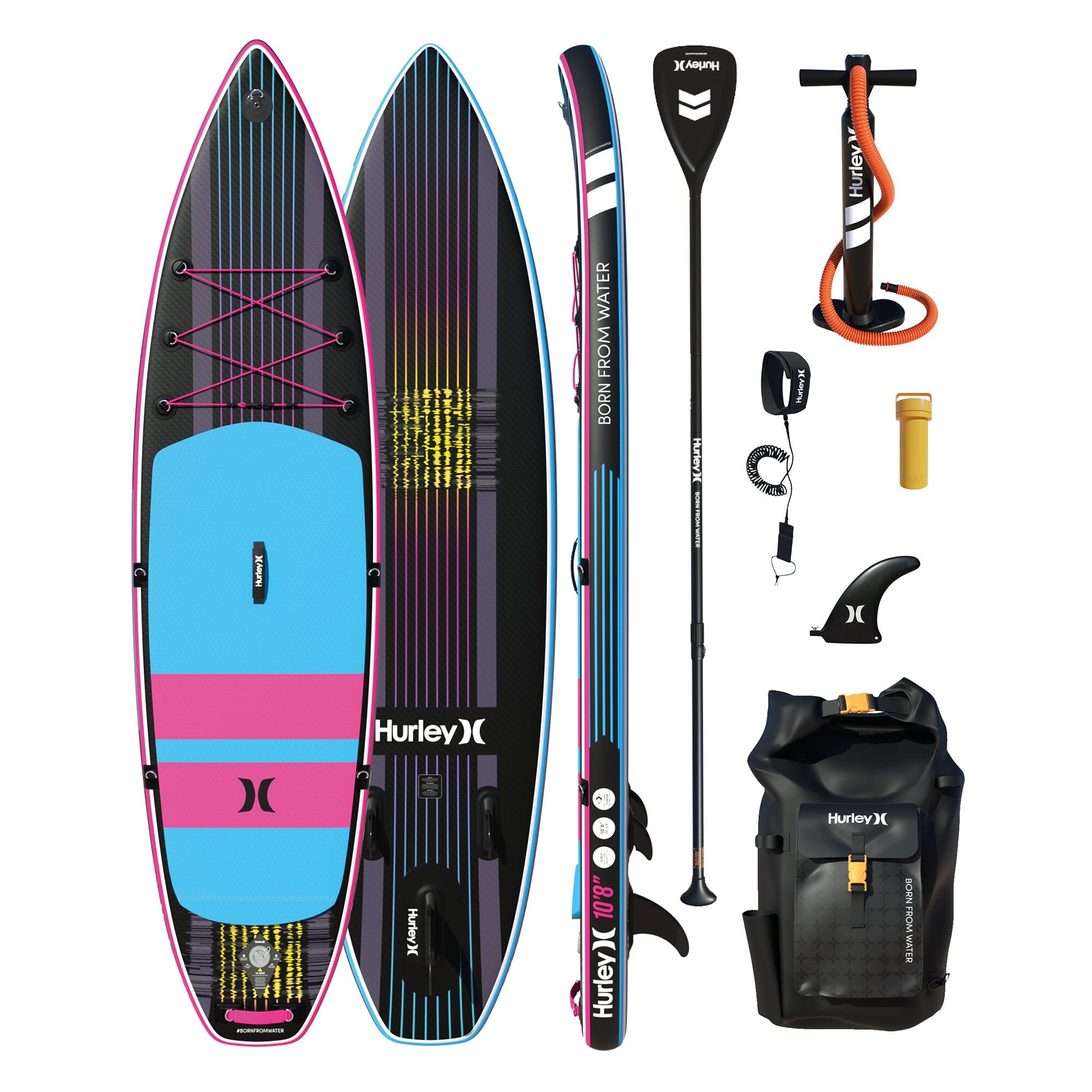 Hurley ApexTour MIAMI NEON 10'8 Inflatable Paddleboard Package 1/5
