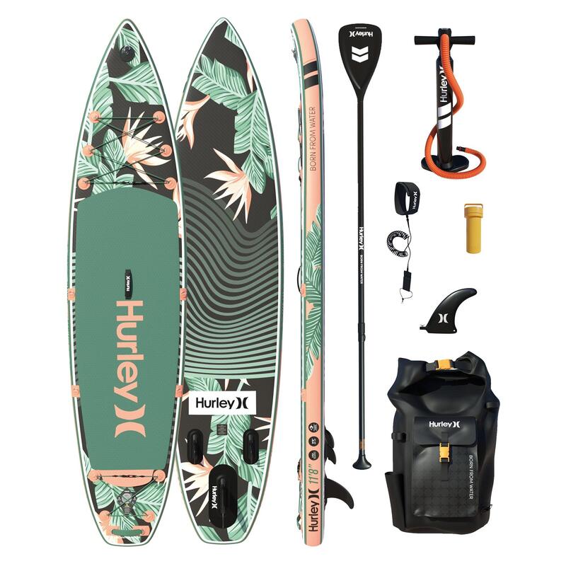 Hurley ApexTour Shock Wave 11'8" opblaasbaar paddleboardpakket