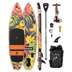 Ensemble de planche à pagaie gonflable Hurley ApexTour Midnight Tropics 10'8"