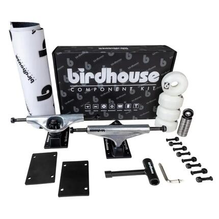 BIRDHOUSE Kit Trucks Complet 5.25" Argent Noir