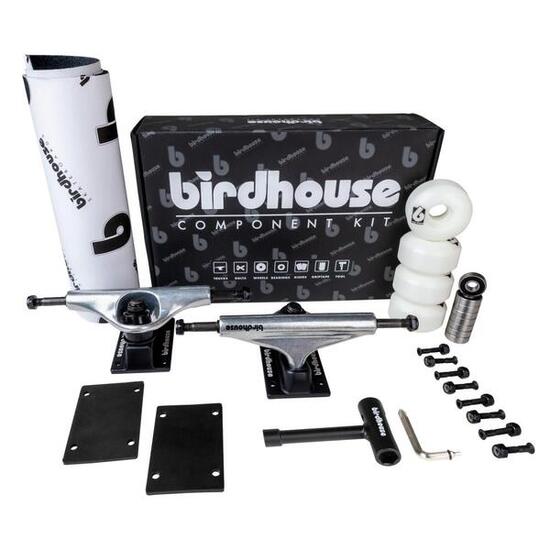 BIRDHOUSE Kit Trucks Complet 5.25" Argent Noir