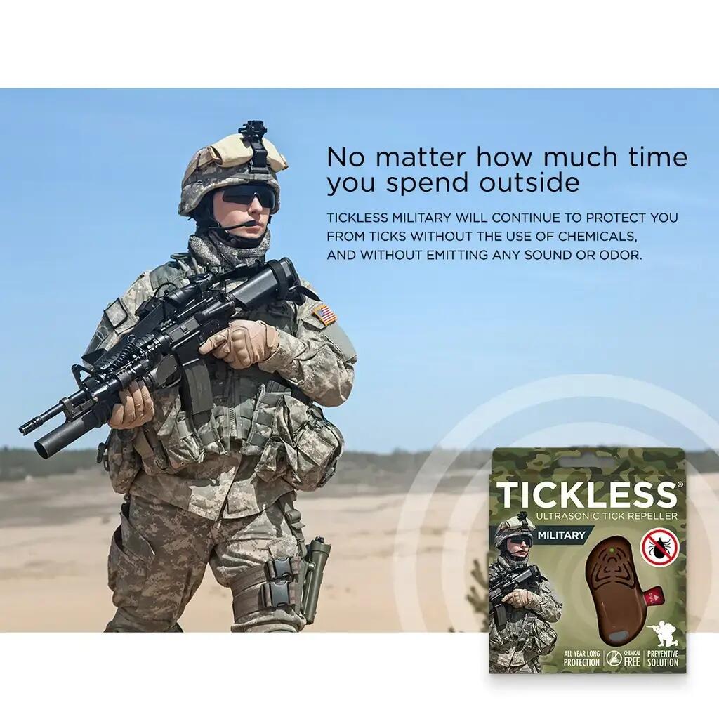 Kullancsriasztó Military, barna - Tickless 3/4