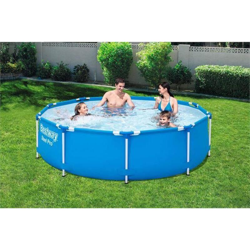 BESTWAY Piscine hors sol Steel Pro ronde 305 x 76 cm bleu clair