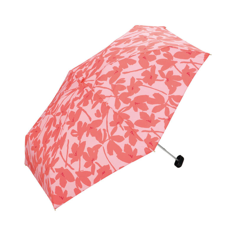 Mini Wood Plastic Gift Folding Umbrella - Red
