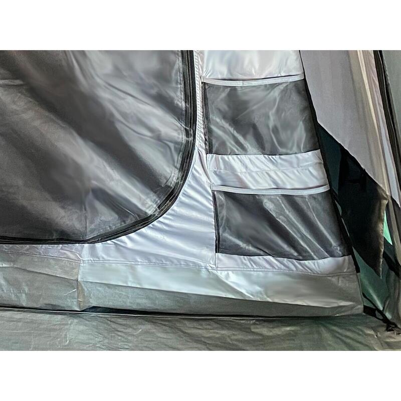 Tente camping tunnel Hurricane 8 Protect - 8 personnes- Sol cousu - 2 cabines