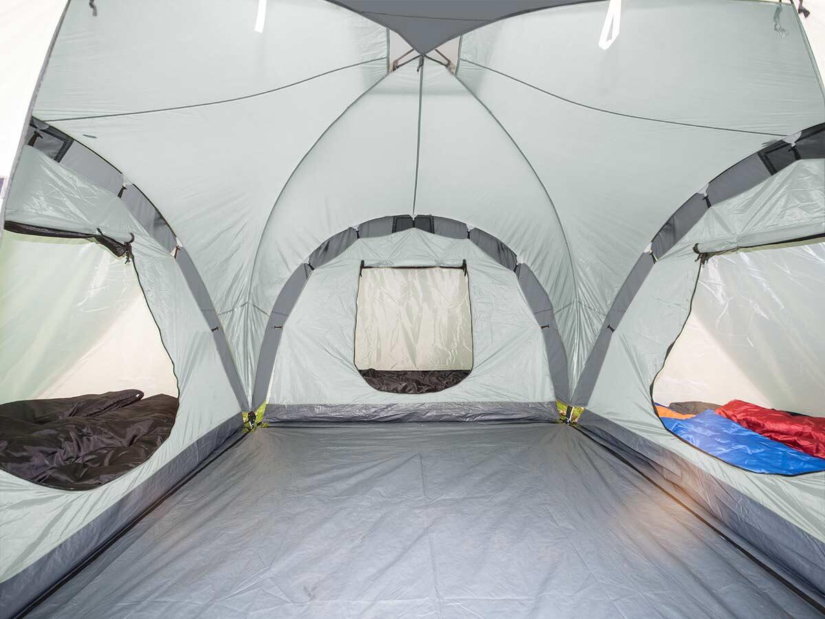 Koepeltent Daytona 6 persoons tent – Muggengaas – Familietent - 3 slaapcabines 4/7