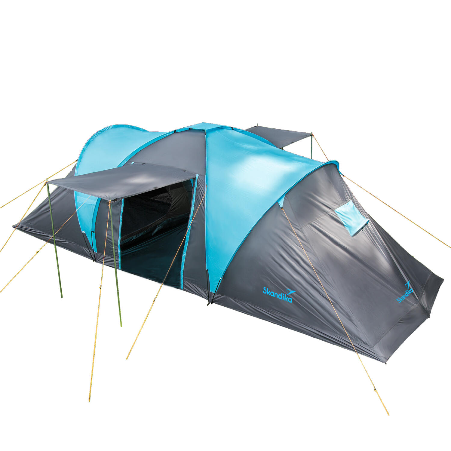 SKANDIKA Koepeltent Hammerfest 6 - Campingtent – Voor 6 personen - 2 slaapcabines