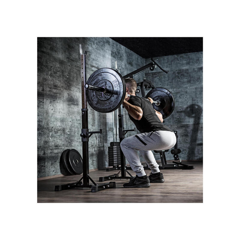 SUPPORT POUR BARRE LONGUE GS018  | MUSCULATION | SQUATS