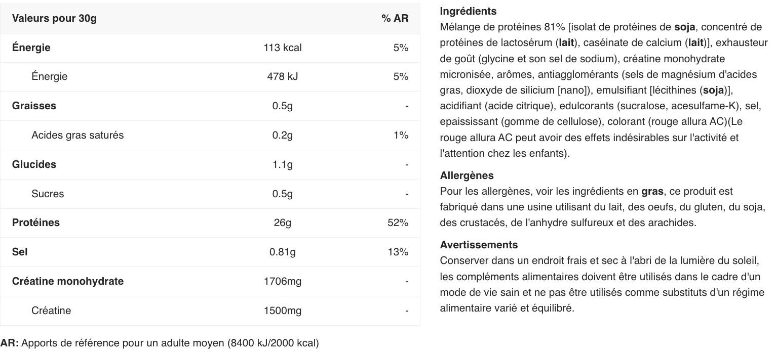 Protéine multi-sources - Protein Power - Fraise Banane 2/6