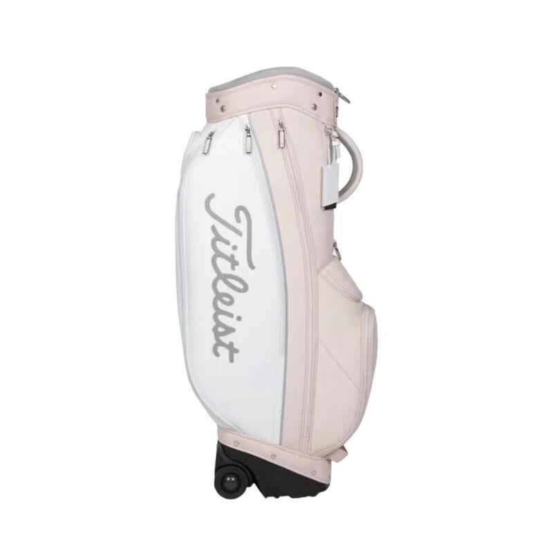 TB24CTWUWK-142 WOMEN'S URBAN WHEELED GOLF CART BAG - WHITE/PINK