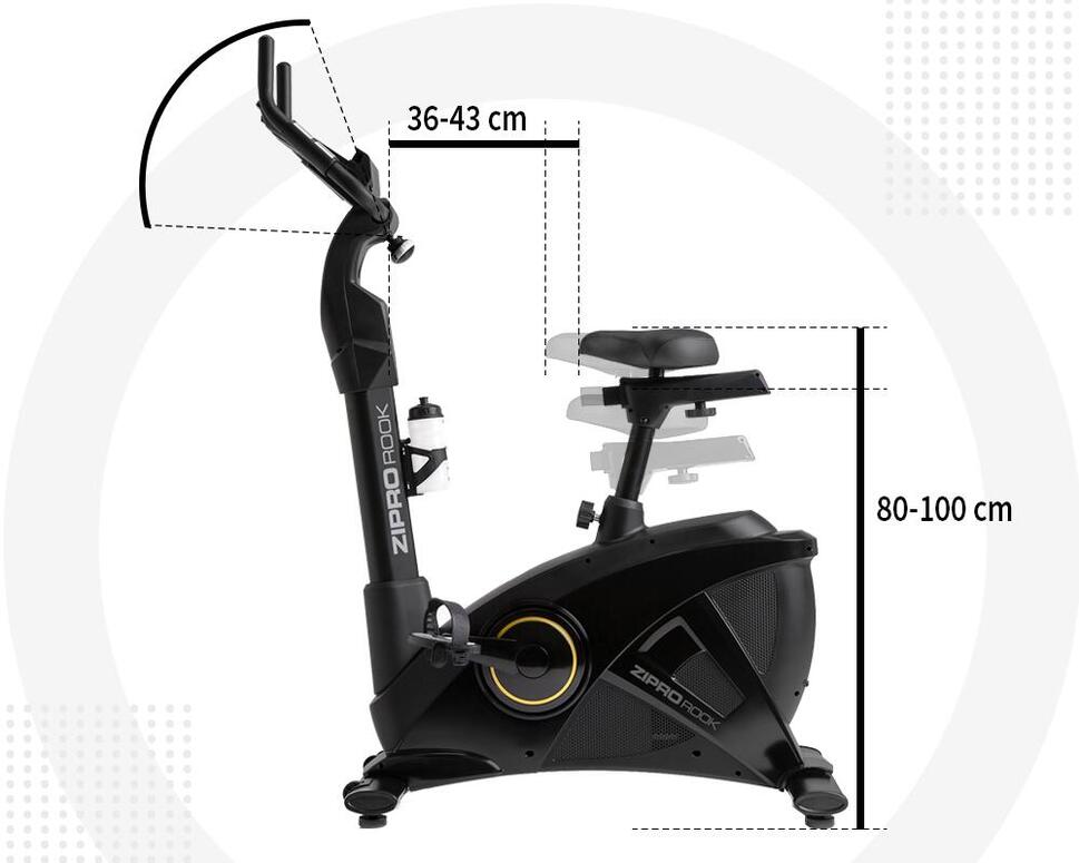 Rower stacjonarny Zipro Rook Gold iConsole+ elektryczno-magnetyczny