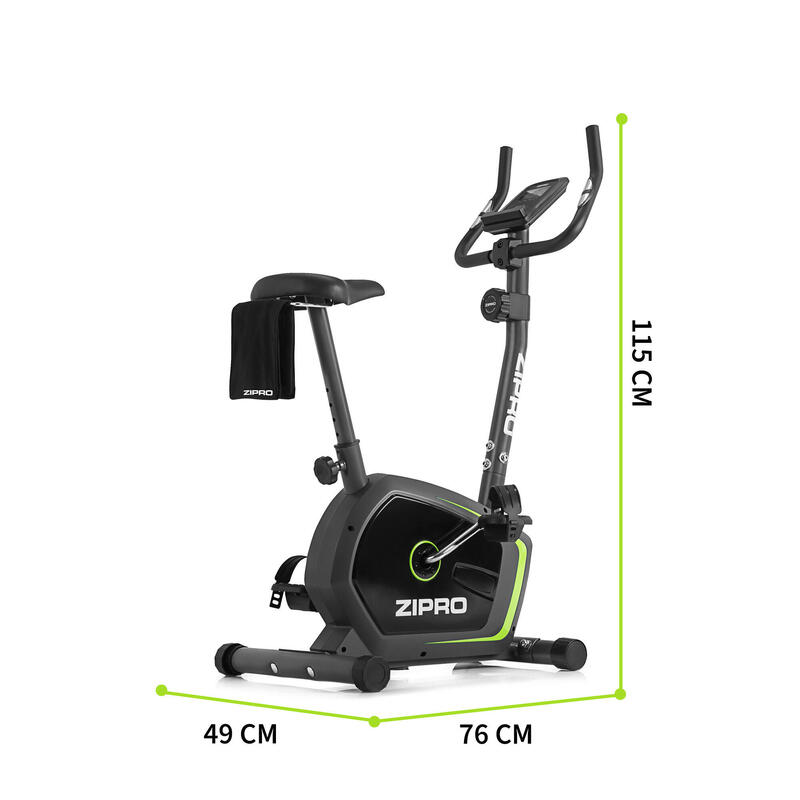 Heimtrainer Zipro Drift magnetisch Fitnessfahrrad 8 Widerstandsstufen