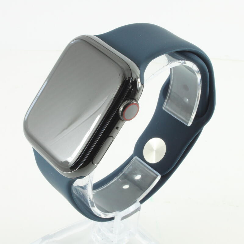 Reconditionné - Apple Watch S5 44mm GPS+Cellular Acier Gris/Bleu - bon état