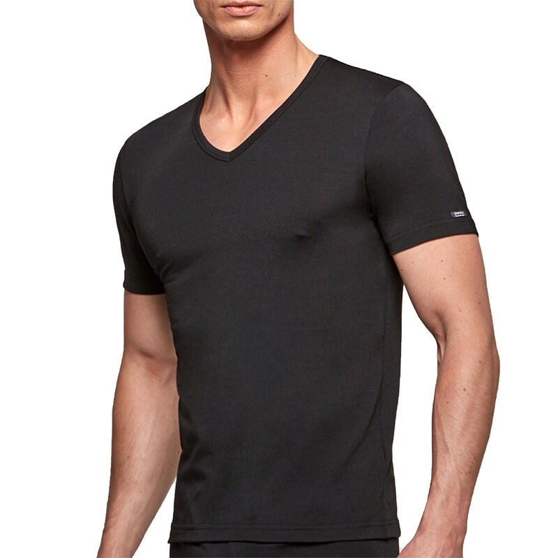 Thermo-T-Shirt mit V-Ausschnitt Thermo