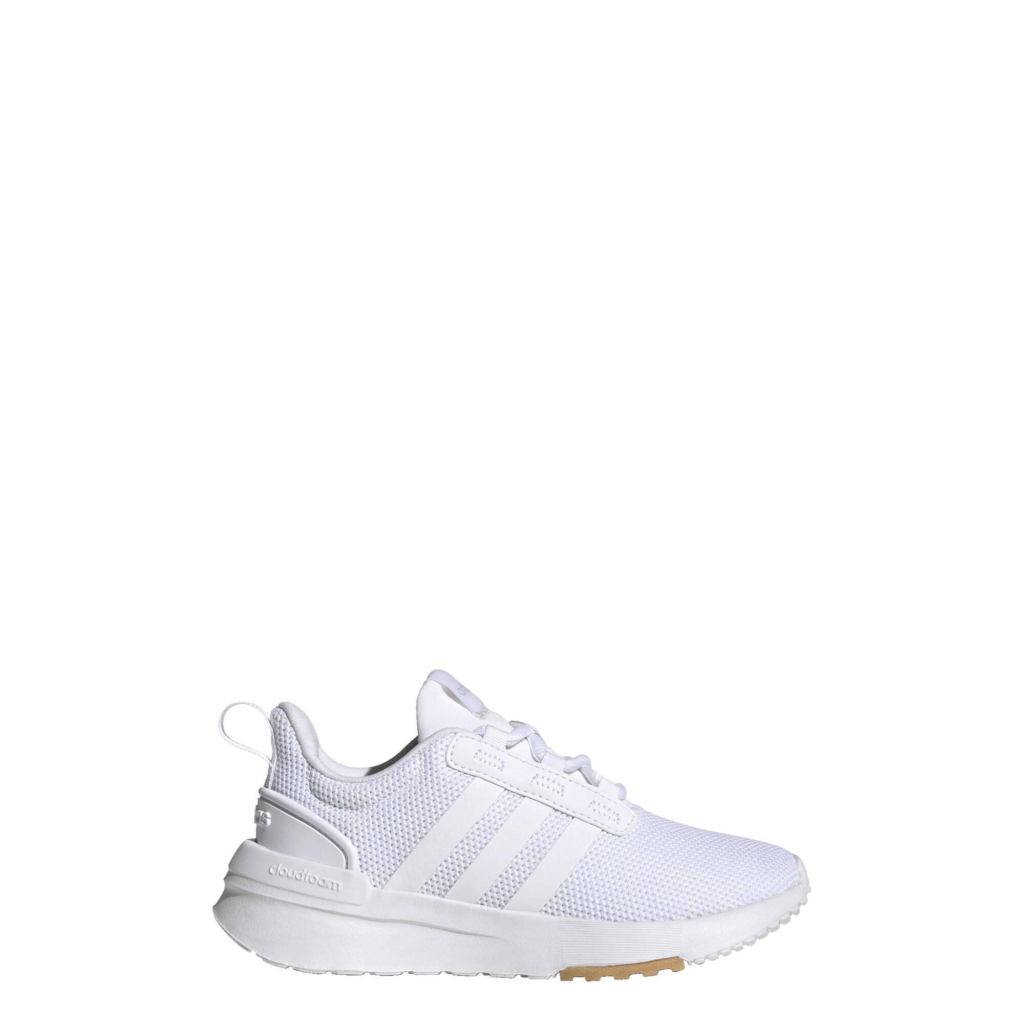 adidas all white running shoes
