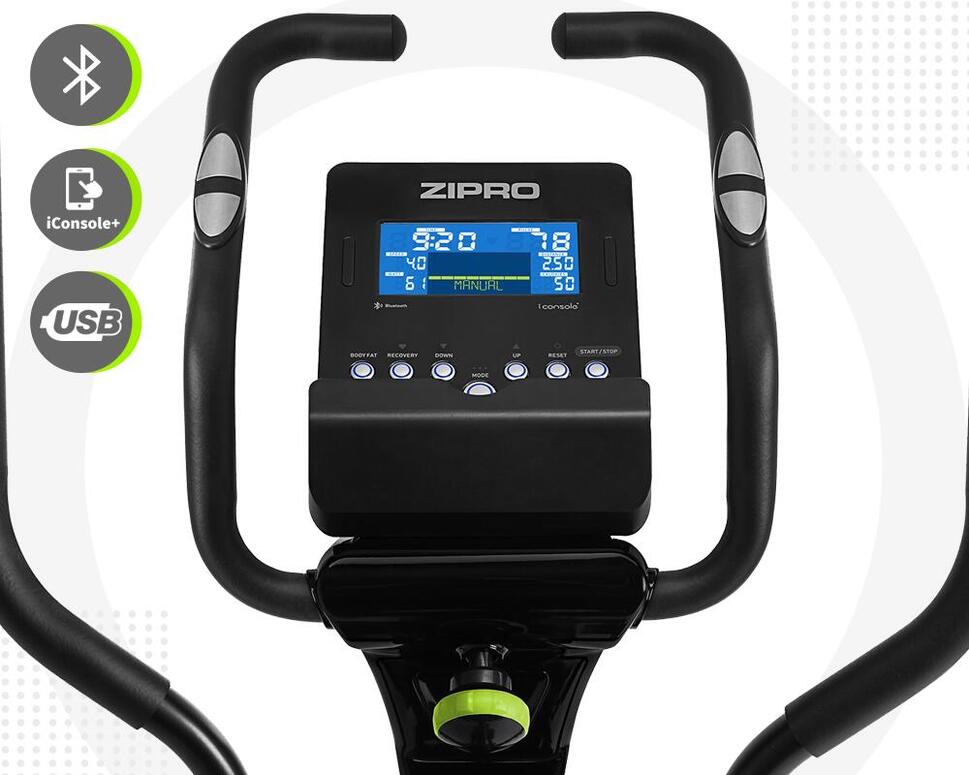 Trenażer eliptyczny Zipro Dunk iConsole+ elektryczno-magnetyczny