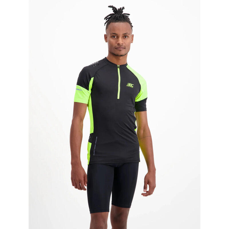 T-shirt de trail Mile Ultra - Noir/jaune - Homme