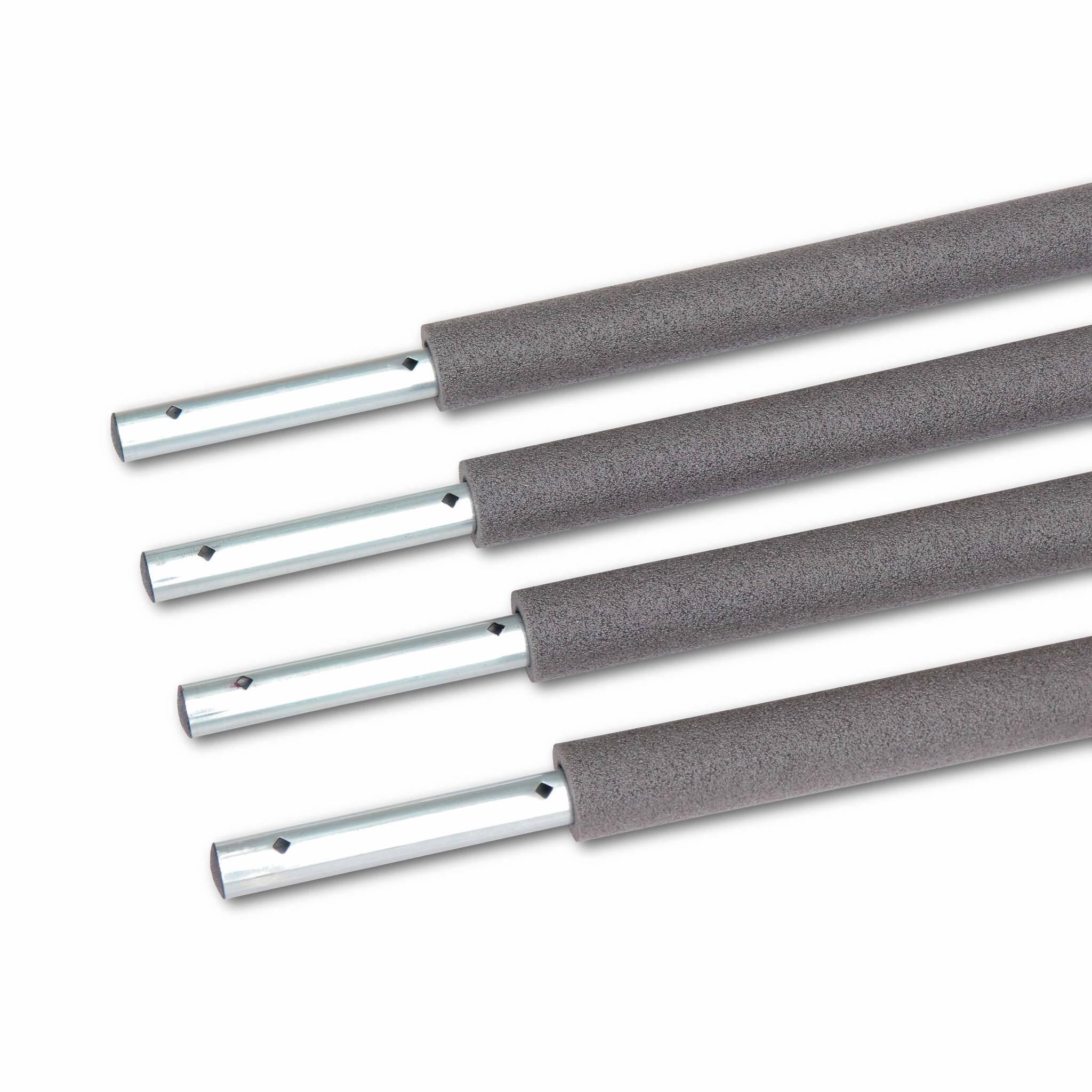 Red de seguridad para cama elástica, 305 a 490cm, set de 4, Gris 3/3