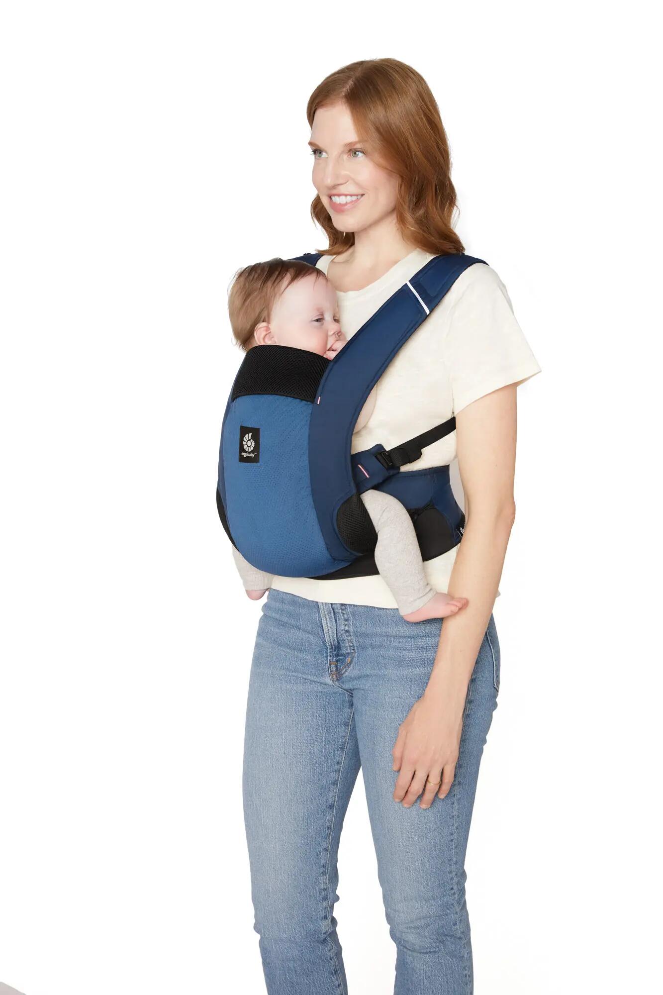 Mochila porta-bebés Away - Azul meia-noite 4/6