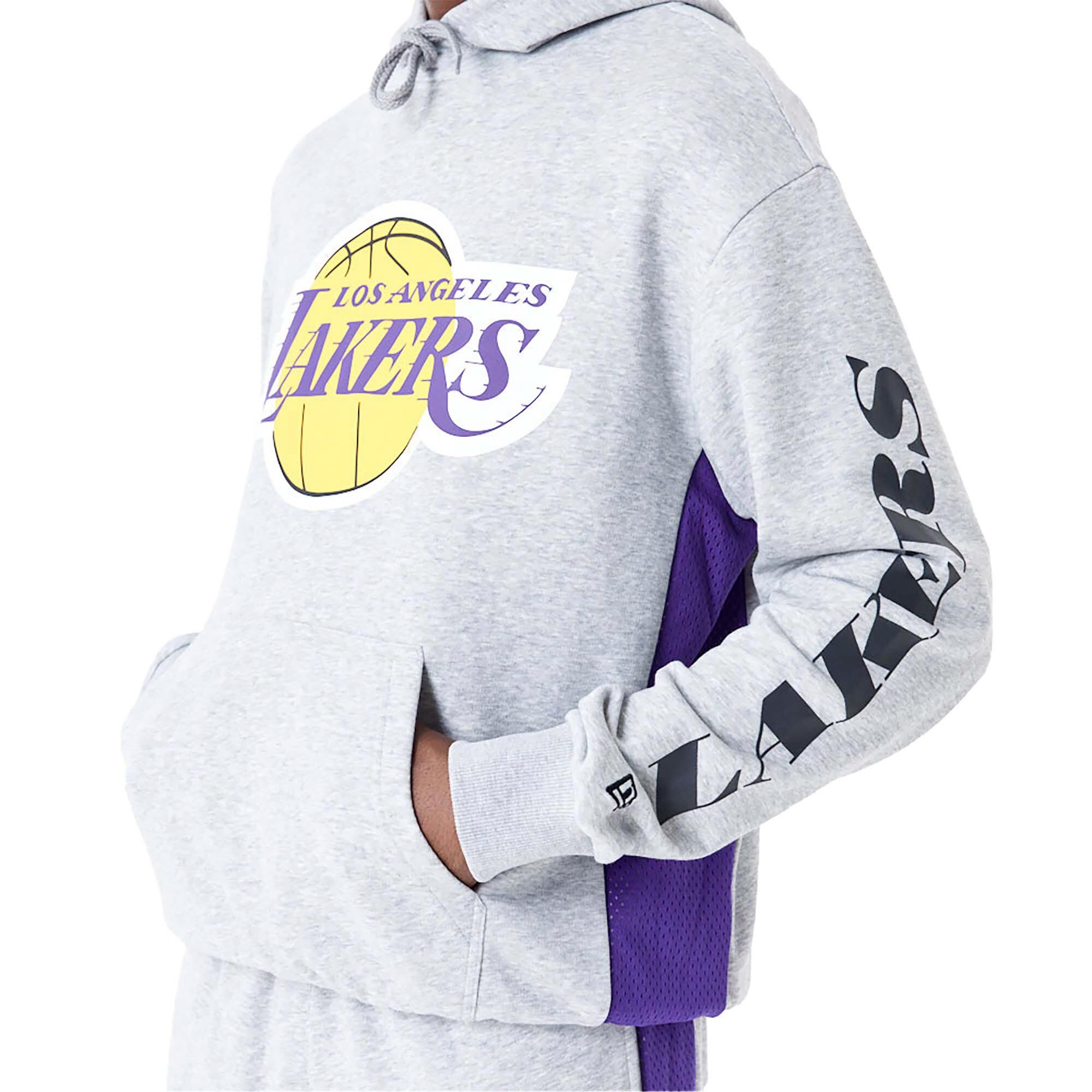 Felpe New Era Nba Mesh Panel Os Hoody Loslak  Hgrtrp Adulto 3/3
