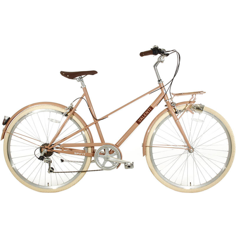 Vélo pour dames Spirit Valenti à 6 vitesses, couleur saumon rose 57 cm