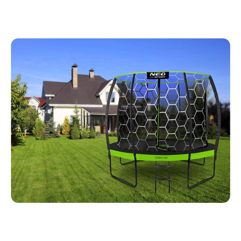 Trampolina ogrodowa Neo-Sport NS-08C221 Circle 252cm/8ft z siatką wewnętrzną