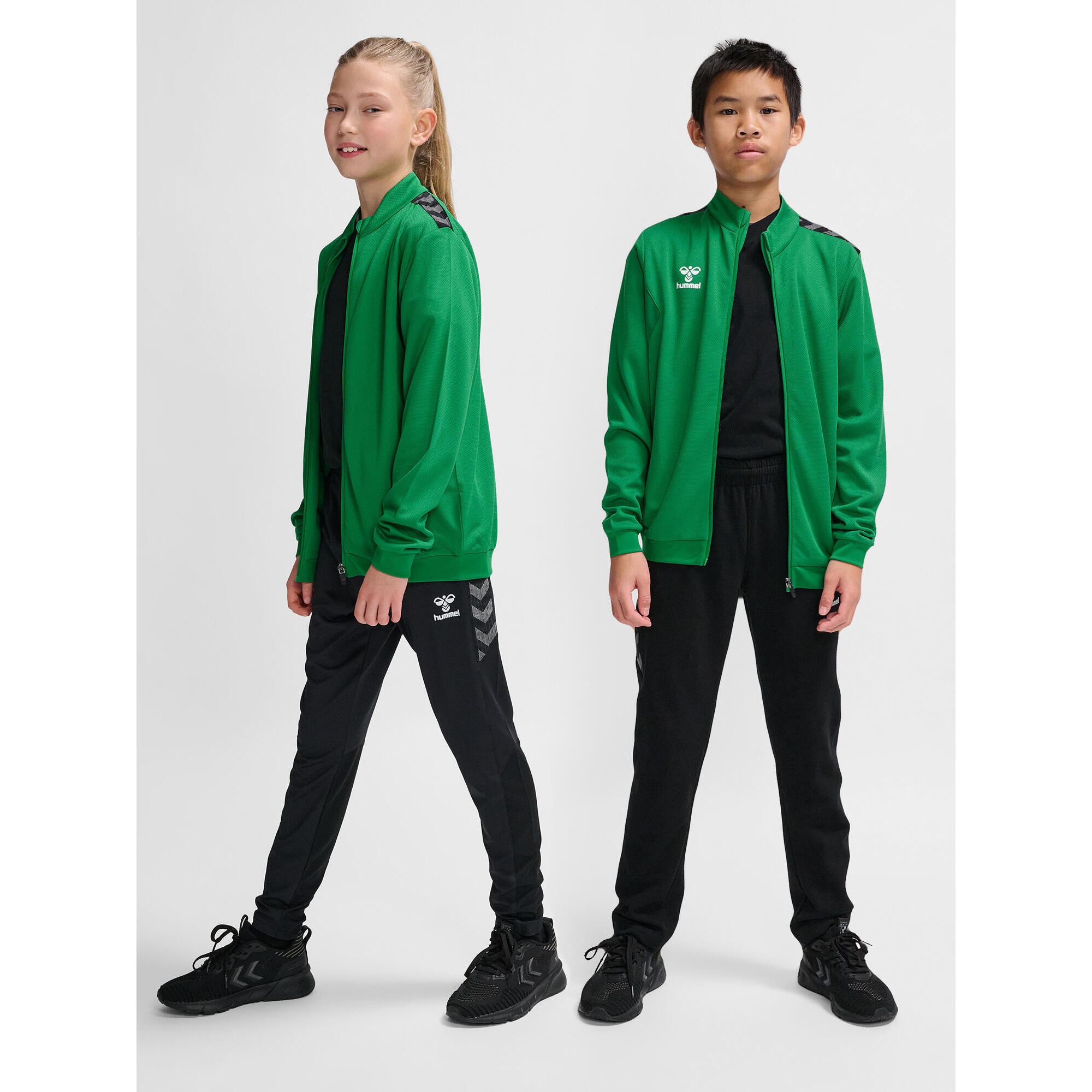 Dziecięca poliestrowa bluza dresowa zapinana na zamek Hummel Authentic