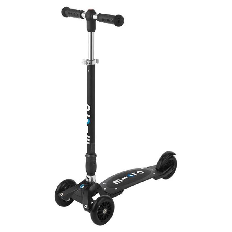 PATINETE JUVENIL MICRO KICKBOARD COMPACT NEGRO DE 3 RUEDAS PLEGABLE