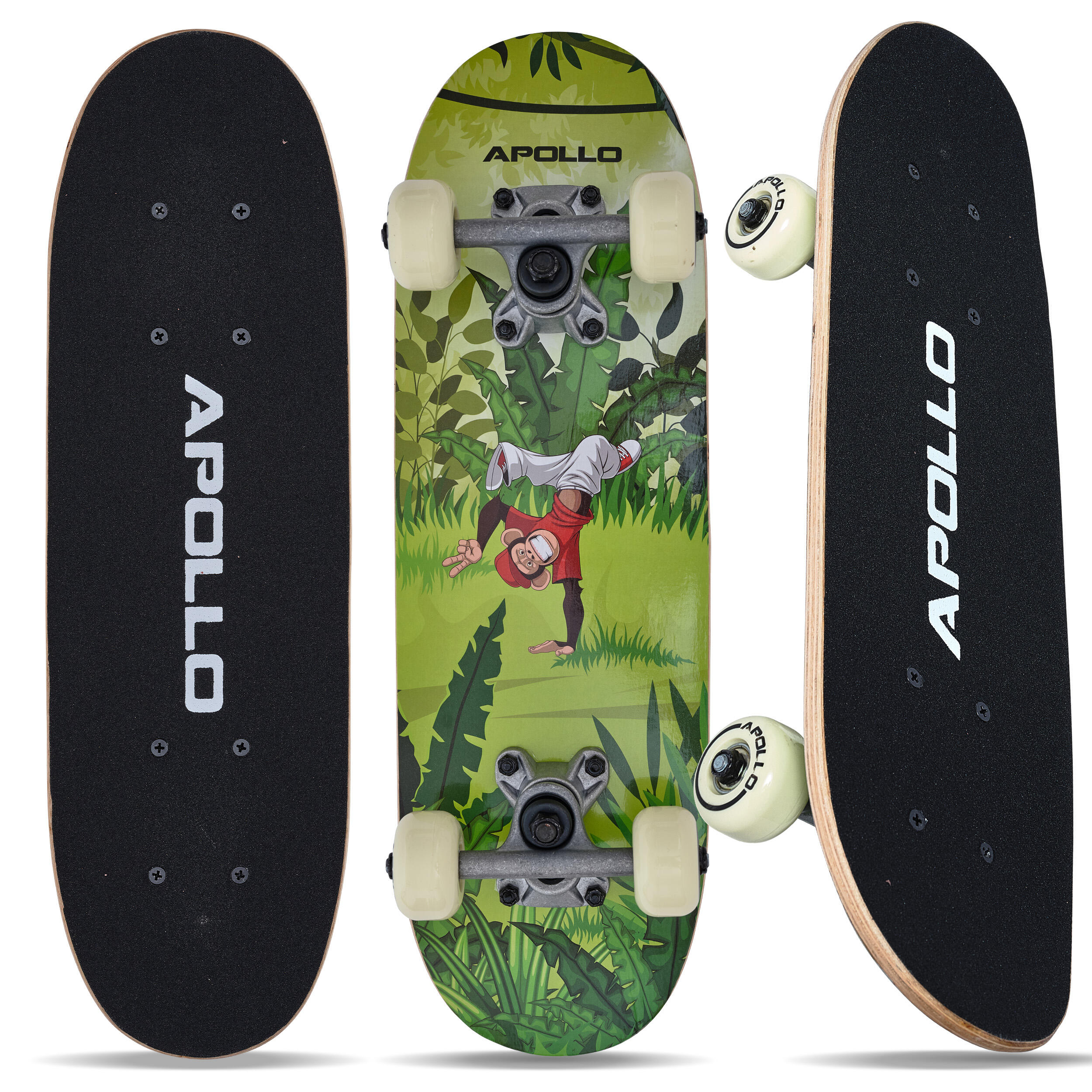 APOLLO Kinderen Skateboard, met ABEC 3 Lagers, Aluminium Assen, Verschillende Designs
