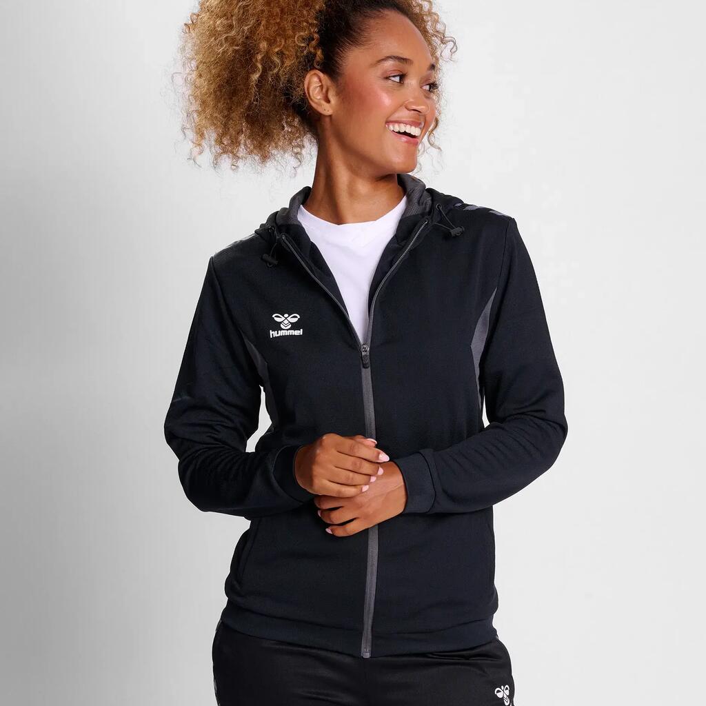 Women's hooded zipped-up tracksuit jacket Hummel Authentic