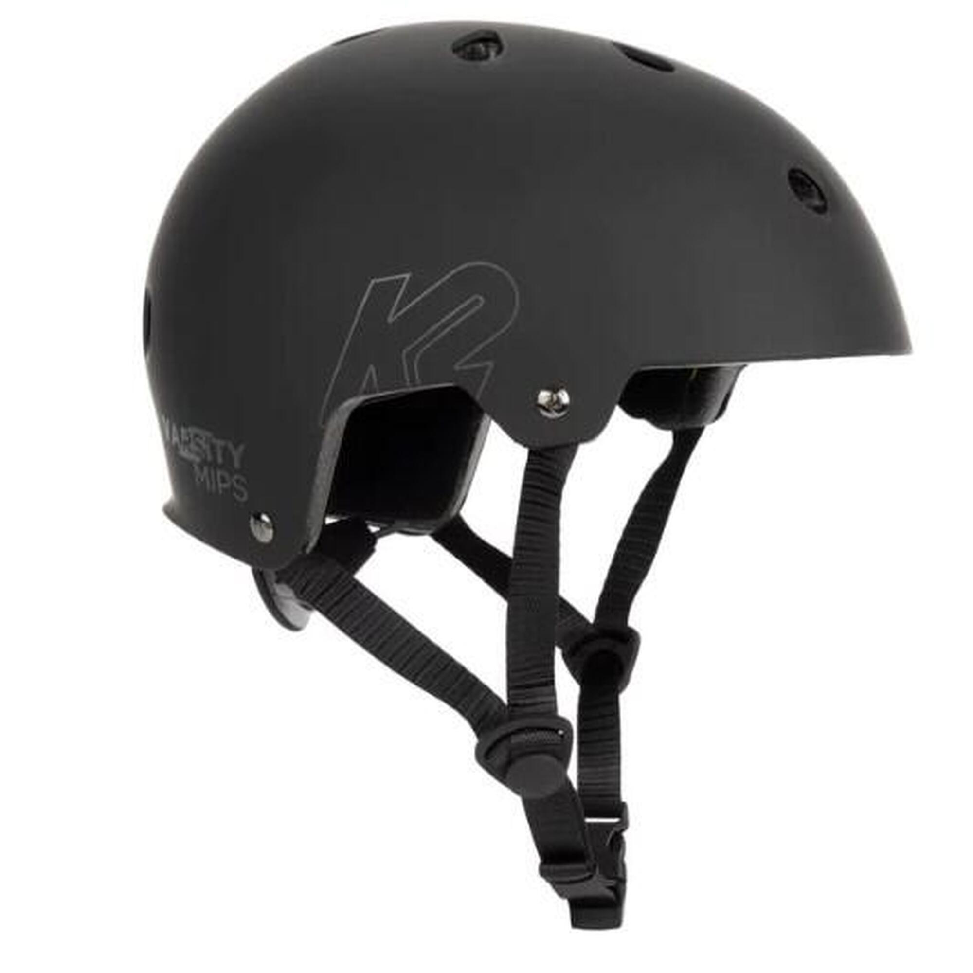 K2 - K2 Varsity Mips Casque Roller - M - Noir - Casque - Noir - 55-57 Cm - Decathlon