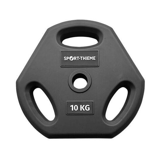 Hantelscheibe PU für Pumpset Dunkelgrau 10 kg Gewichtheben Unisex Dunkelgrau