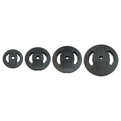 Hantelscheibe Standard für Pumpset 2.5 kg Gewichtheben Unisex Schwarz