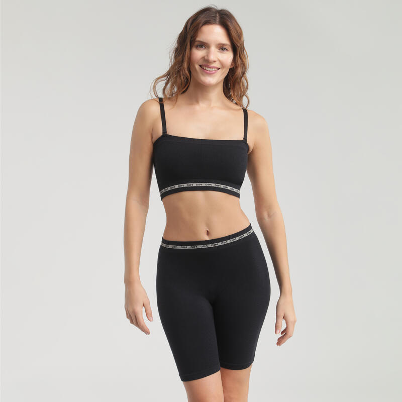 Cycliste femme en microfibre côtelée Icons Seamless