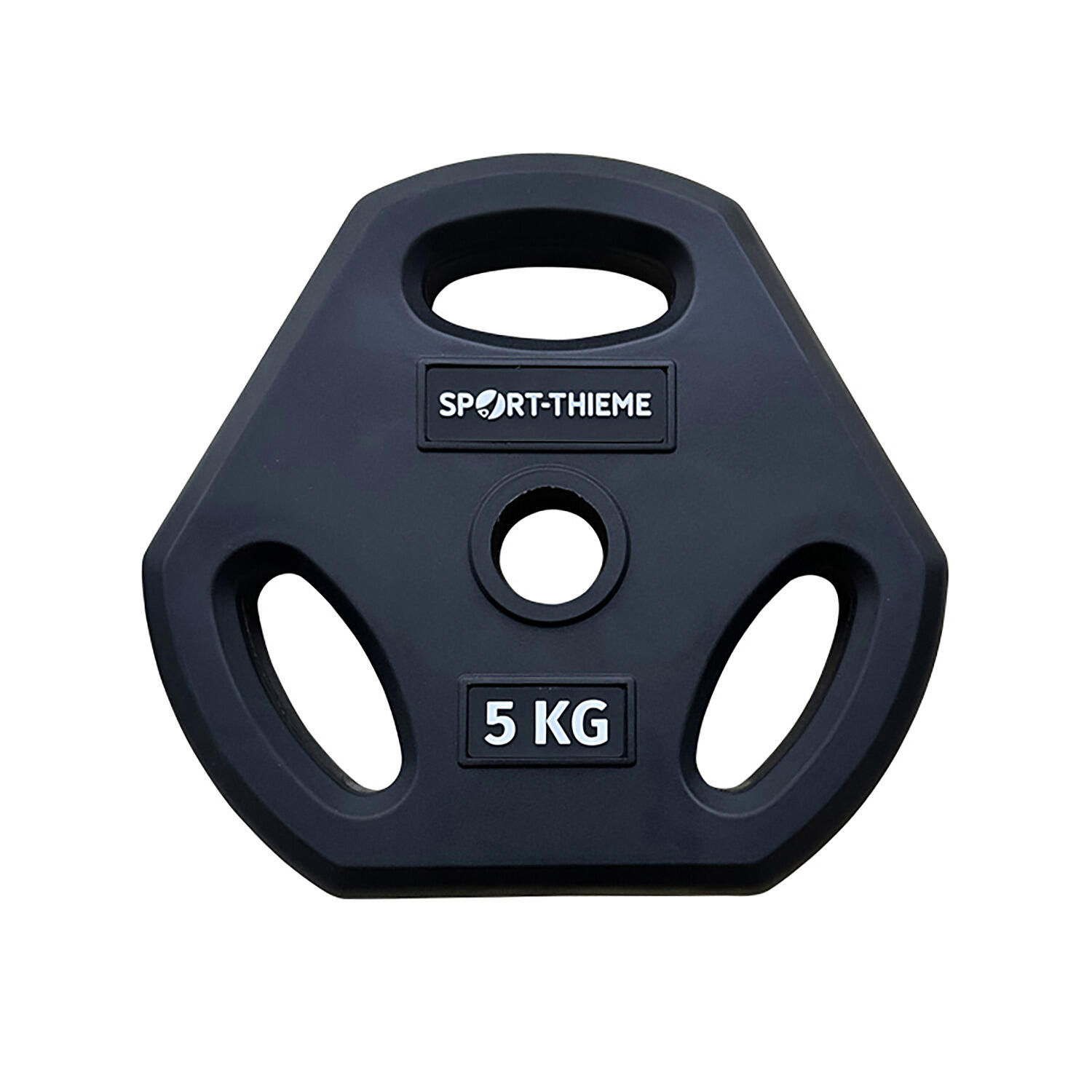 Hantelscheibe PU für Pumpset Schwarz 5 kg Gewichtheben Unisex Schwarz 1/2