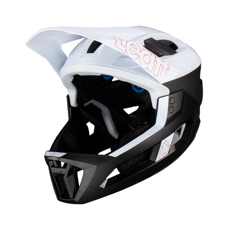 Casco MTB 3.0 per Enduro versatile con mentoniera removibile Bianco Uomo