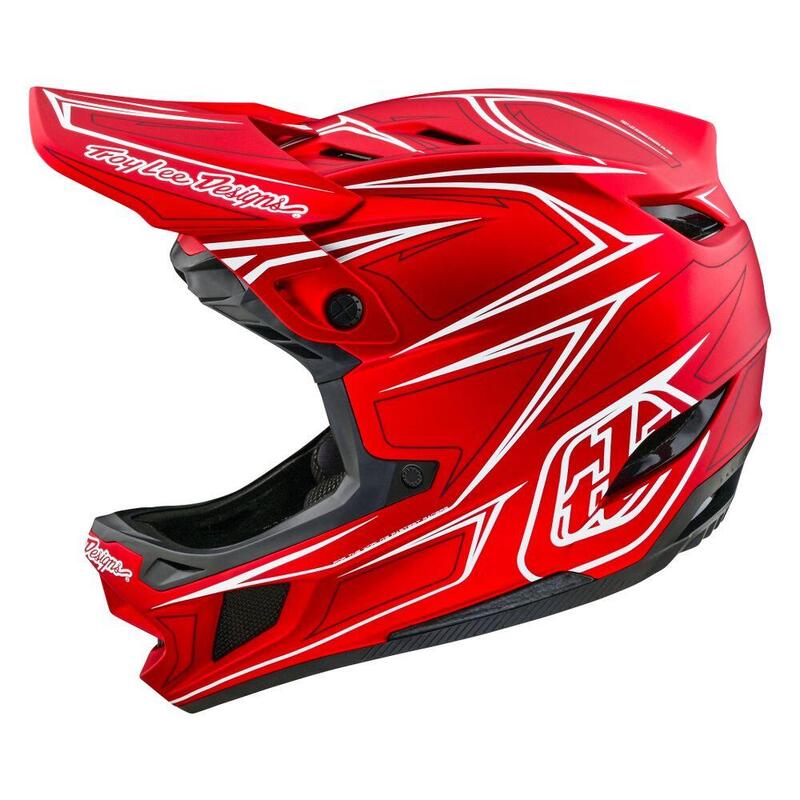 Casco MTB D4 COMPOSITE PINNED in fibre composite ultraleggero TeXtreme®  Rosso