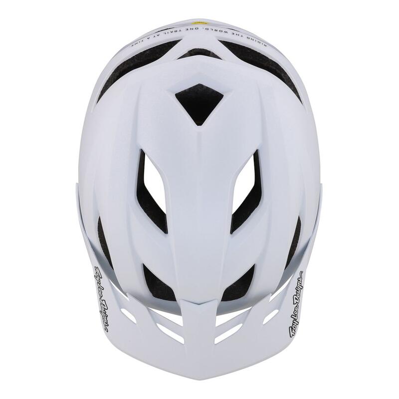 Casco MTB FLOWLINE con 14 fori di ventilazione per bambino Bianco