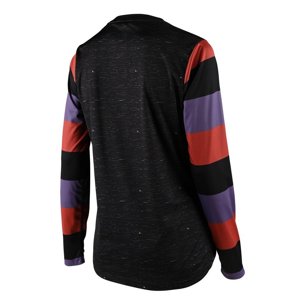 Maillot VTT LILIUM en tissu respirant à manches longues pour femme Noir 2/2