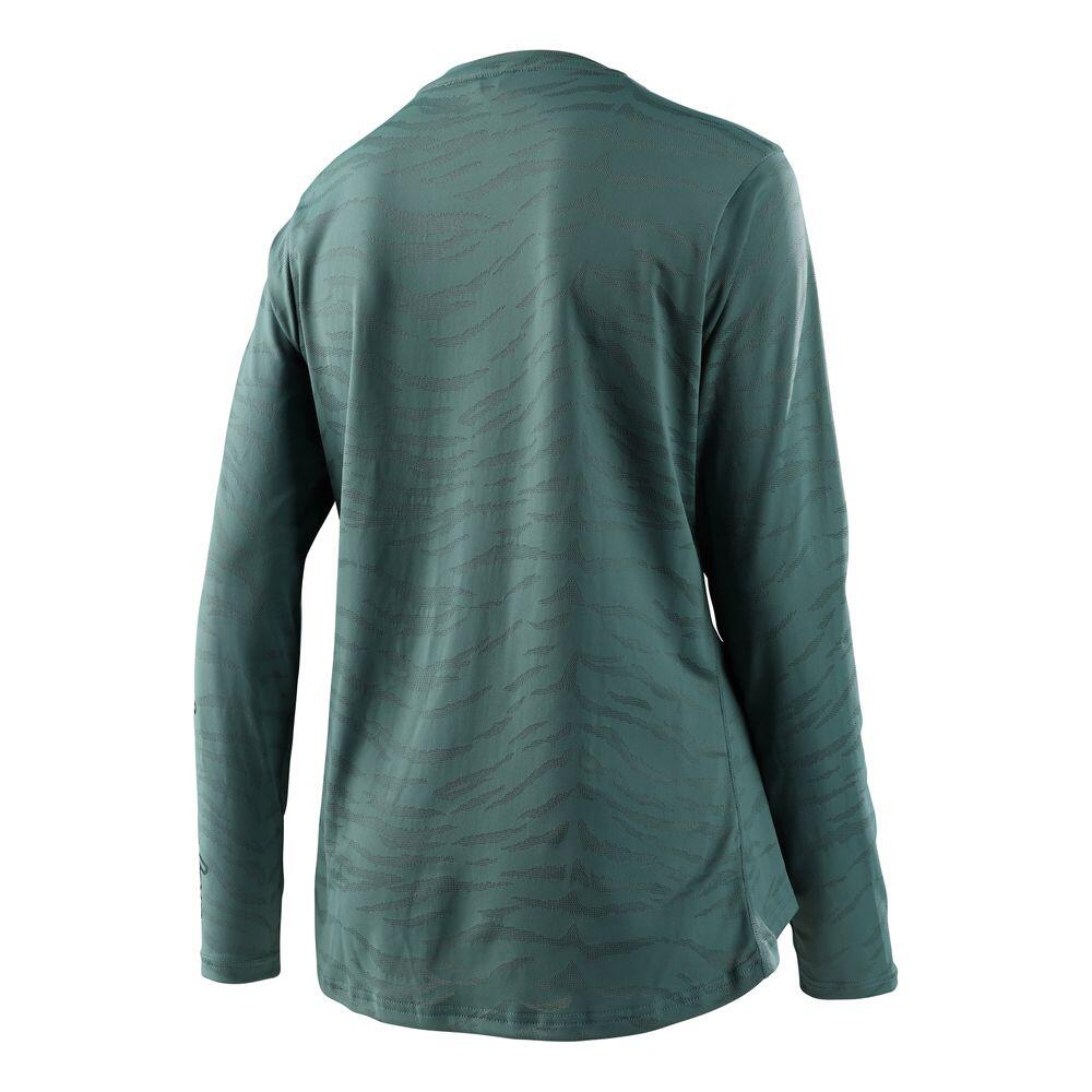 Maillot VTT LILIUM en tissu respirant à manches longues pour femme Vert 2/2