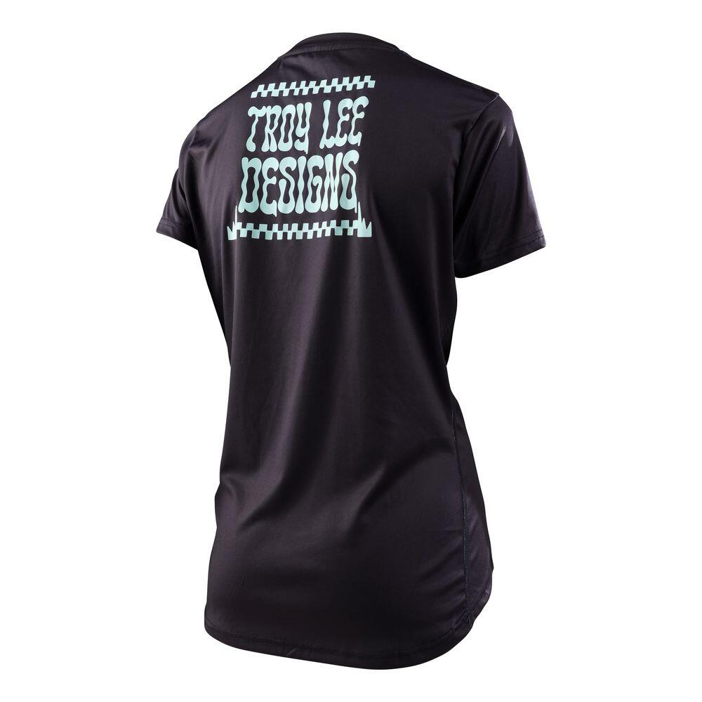 Maillot VTT femme respirant manches courtes LILIUM Noir 2/2