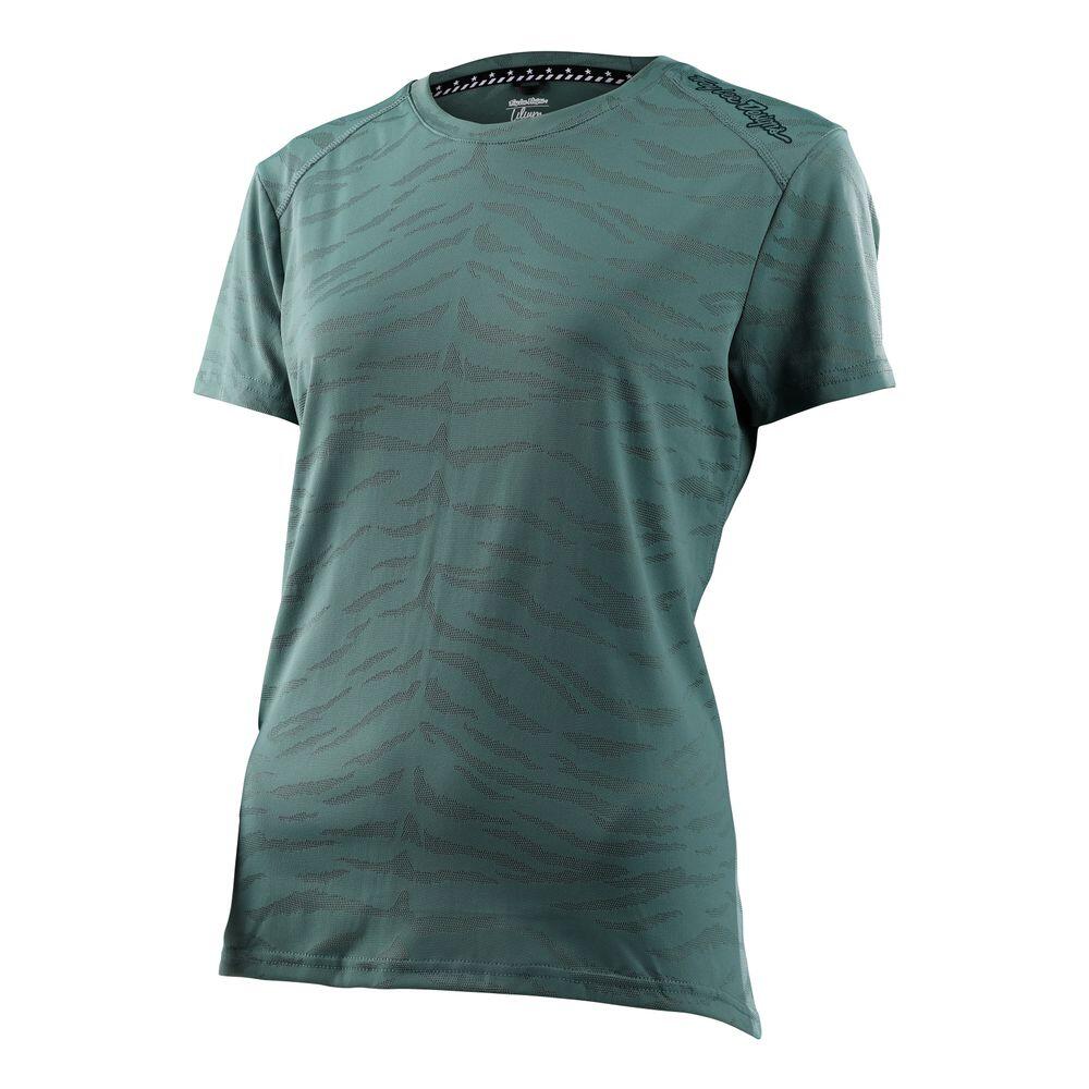 Maillot VTT femme respirant manches courtes LILIUM Vert 1/2