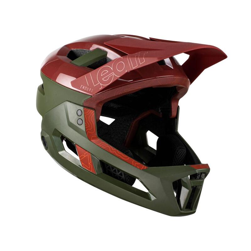 Casco MTB 3.0 per Enduro versatile con mentoniera removibile Verde Uomo